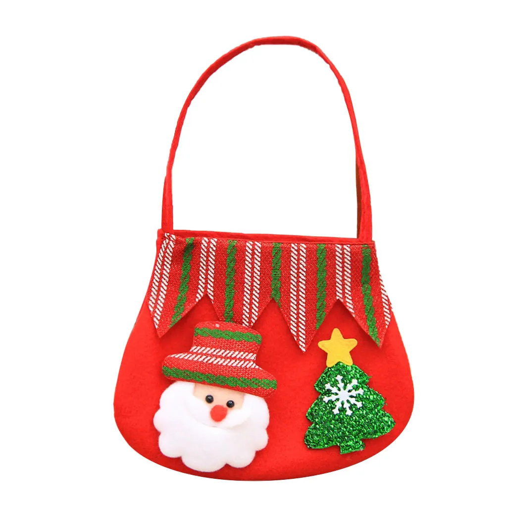 Рождественская маленькая сумочка на комфортной танкетке Санта Клаус