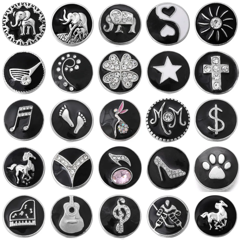 6 шт./лот новые застежки для ювелирных изделий 18 мм с цветком из горного хрусталя