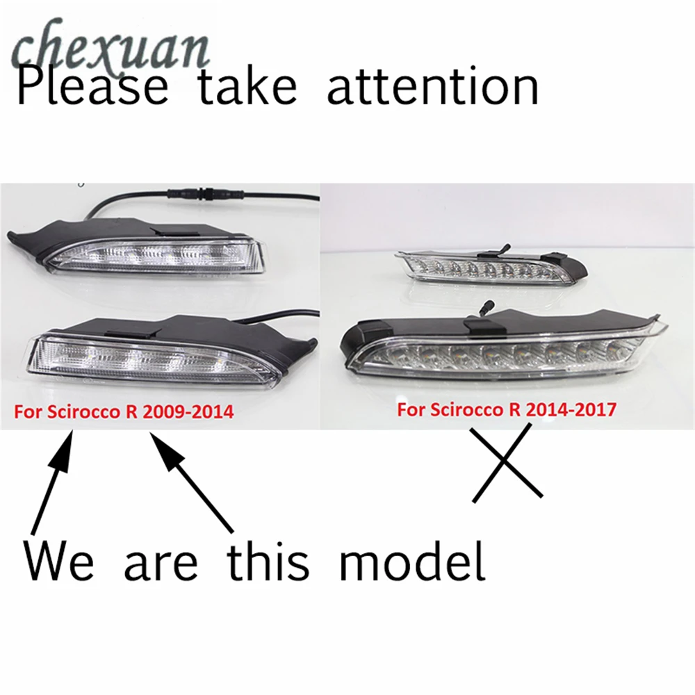 CSCSNL 1 комплект для VW Volkswagen Scirocco R Line 2010 2011 2013 2014 светодиодный ные дневные ходовые