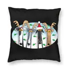 Наволочка для подушки Greyhound Whippet Sighthound 40x40 Домашняя Декоративная Подушка для дивана с мультяшным принтом животных двусторонняя