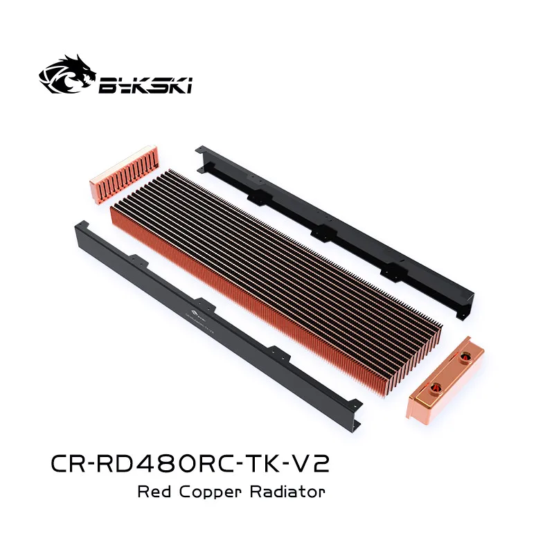 

Bykski Pure copper 480 Radiator 3-layers waterway water cooling row Overlord Super thick heat exchanger CR-RD480RC-TK-V2