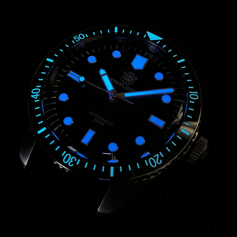 Часы мужские механические с автоподзаводом сапфировым стеклом Seiko-NH35 мм 200 |