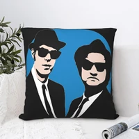 blues brothers square pillowcase cushion cover creative zip home decorative polyester for sofa seater nordic 4545cm