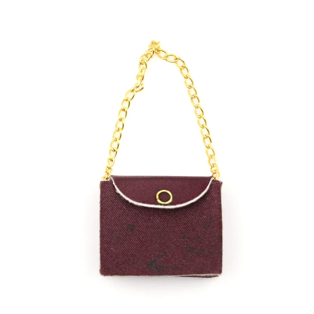 

1/12 Scale Dollhouse Miniature Womens Fashion Bag Handbag Model Toy for 12th Dolls House Accessories Newest High Quality