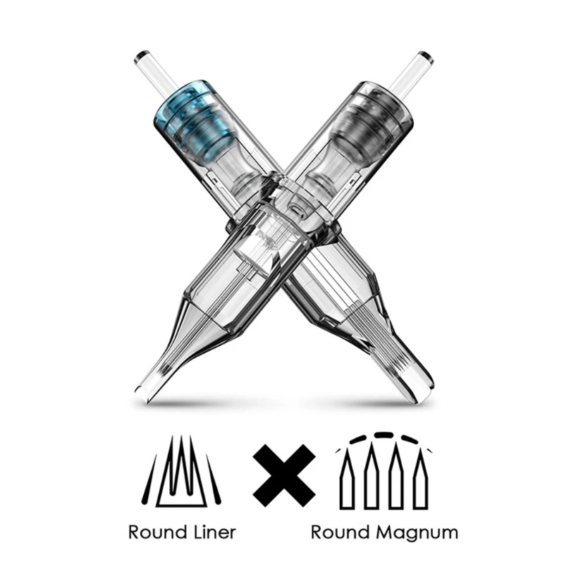 

20Pcs Assorted Disposable Tattoo Needle Cartridges Round Liner RL/RS/M1/RM for Tattoo Artists
