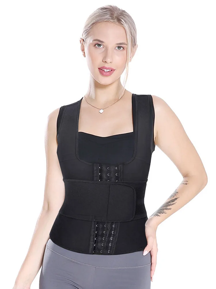 

Neoprene Sauna Shapers Waist Trainer Women Sweat Vest Workout Slimming Corset Neoprene Sauna Tank Top Compression Trimmers