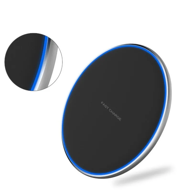 Беспроводная зарядная площадка 10 Вт тонкое противоскользящее ультратонкое