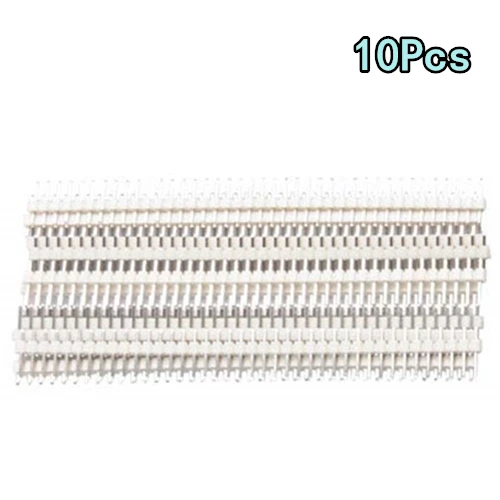 10Pcs-M-M-White 40 Pin 1x40 Однорядный мужской и женский 2,54 ломаемый штыревой разъем PCB JST разъем полосы для Arduino черный - Цвет: 10Pcs-M-M-White
