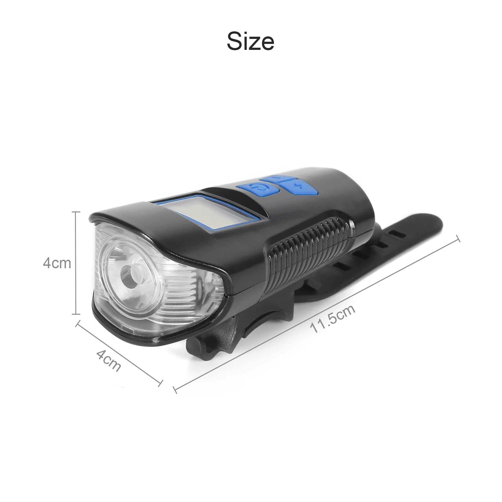 

Bicycle Light USB Charging Bike Front Light Flashlight Handlebar Cycling Head Light 3-5 hours Endurance Horn Bike Accessories