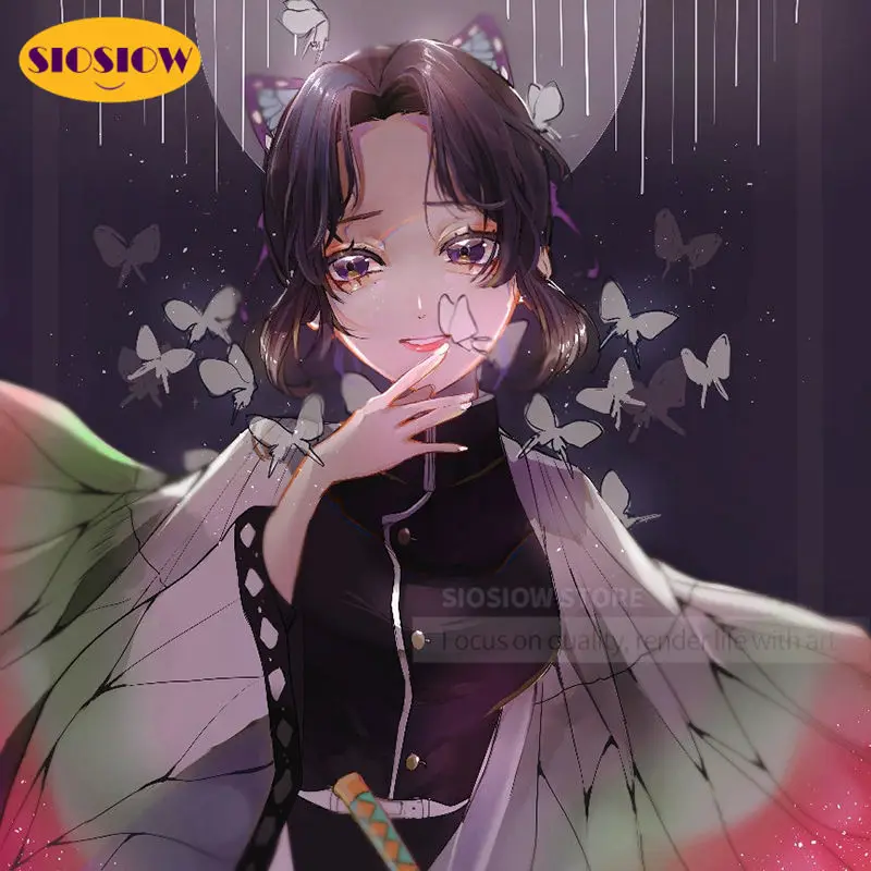 5d алмазная живопись сделай сам полный круг рассекающий демонов Shinobu Kochou Набор