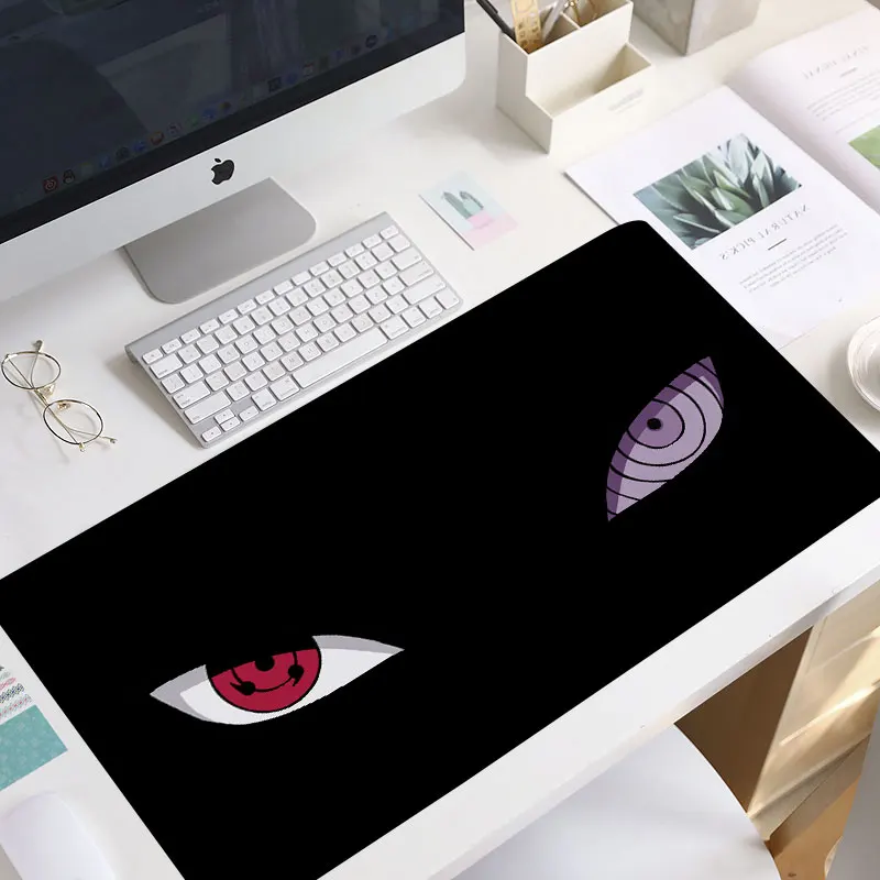 

Uchiha Mouse Pad 90x40cm Pad Mouse Carpet Computer Padmouse Domineering Gaming Mousepad Gamer To Keyboard Mats laptop desk mat
