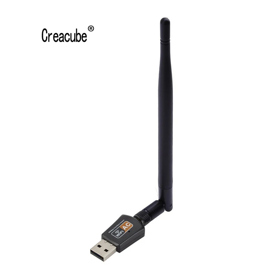 Двухдиапазонный USB Wi-Fi адаптер Creacube 600 Мбит/с 5 8 ГГц 802.11AC | Компьютеры и офис