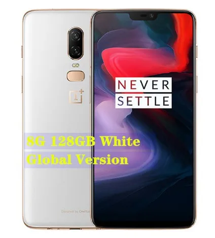 8G 128G White OnePlus 6, 8 ГБ, 128 ГБ, Восьмиядерный процессор Snapdragon 845, AI, двойная камера 20 Мп+ 16 МП, разблокировка лица, Android 8, смартфон, мобильный телефон - Цвет: 8G 128G White