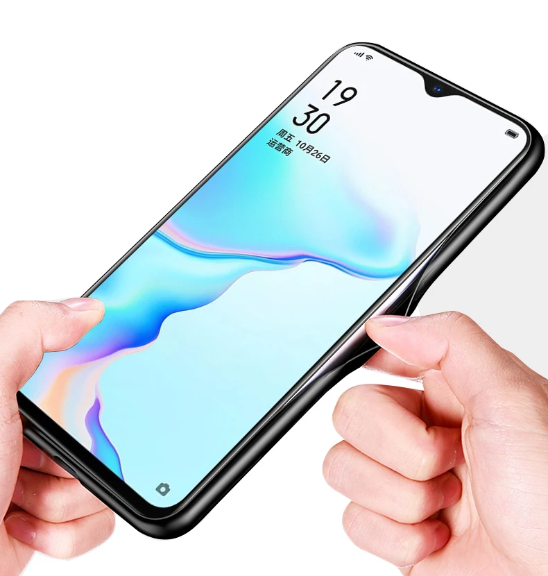 Для OPPO Realme X2 чехол 6,4 ''модный стеклянный Жесткий Чехол для задней панели телефона чехол s для OPPO Realme XT силиконовый бампер