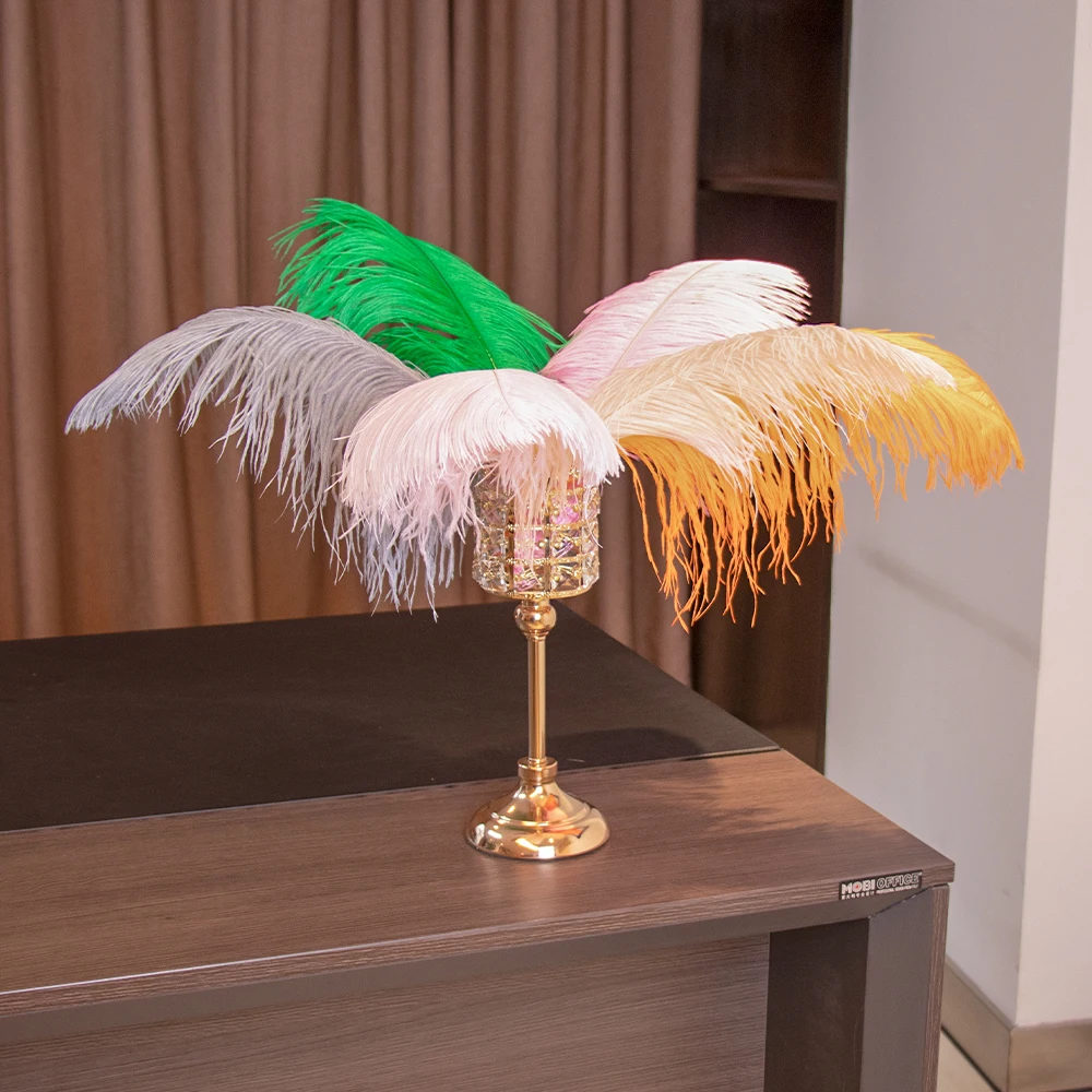 10 шт./лот цветные страусиные перья 6-24 дюйма для вечерние ринки, свадьбы, одежды, центральные части стола для шитья, аксессуары для украшения, ...