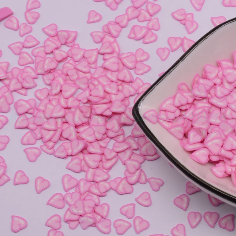 65 г красивые милые розовые в форме сердца разноцветные Блестки для рукоделия