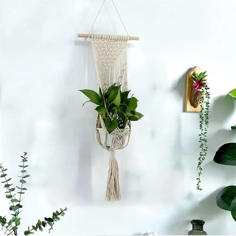 

New Tassel Bohemian Macrame Woven Wall Hanging Handmade Knitting Tapestry Home Office Wall Decoration Vqw2701