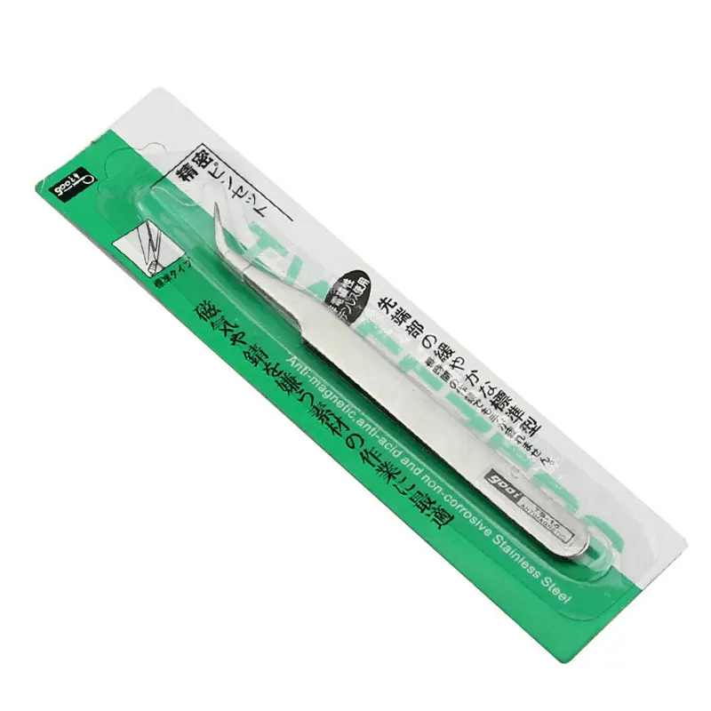 

Nail Art Elbow Straight Tweezers Fixing Extracting Nail Diamonds Tools