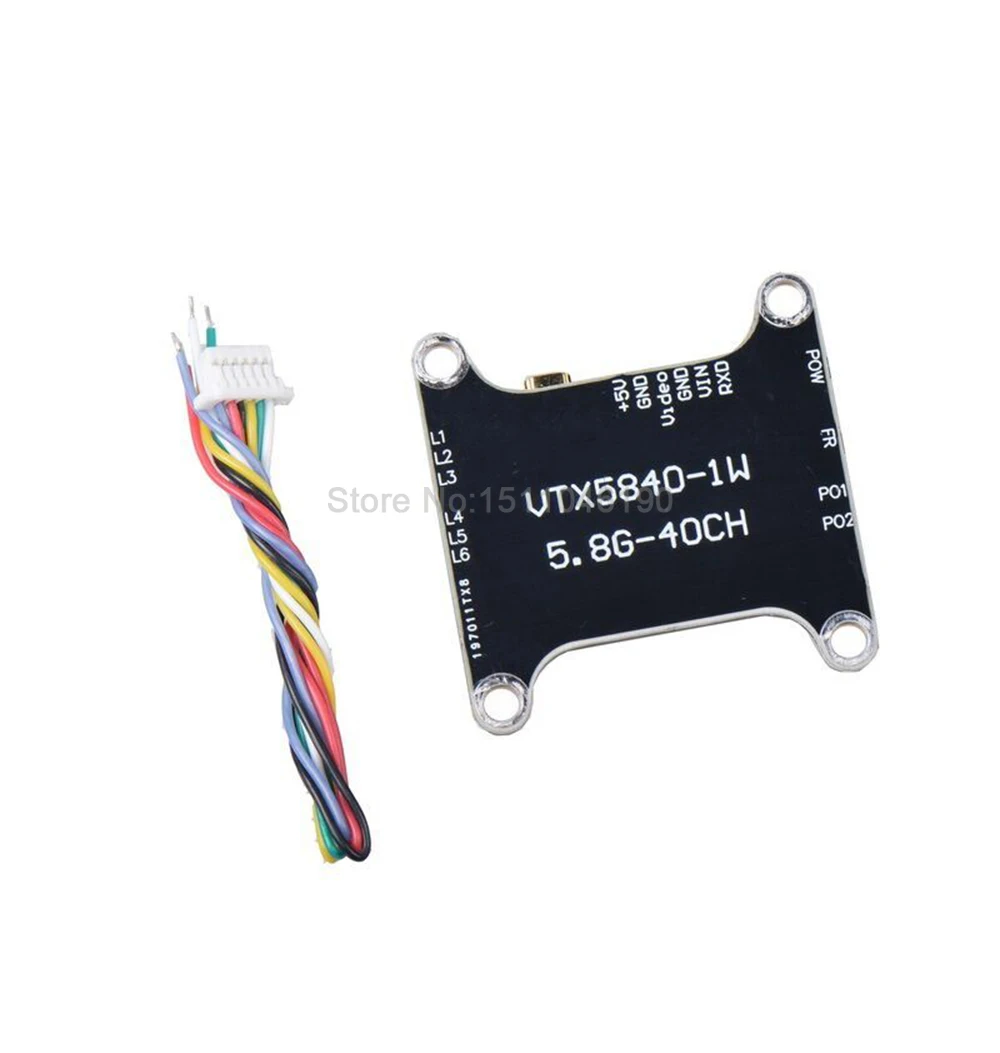 JHEMCU FPV 5 8G VTX 5840 / GHVTX передатчик 25 мВт ~ 1 Вт высокой мощности модуль OSD Регулируемый