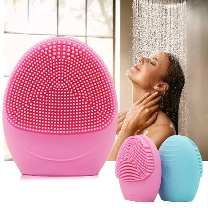 

New Ultrasonic Facial Cleansing Brush Sonic Vibration Deep Cleaning Pores Silicone Facial Brush Home Skin Beauty Equipment