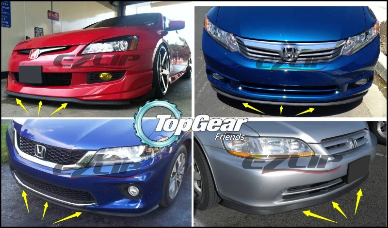 Гибридный Бампер губа/передний спойлер для тюнинга автомобиля TopGear/комплект