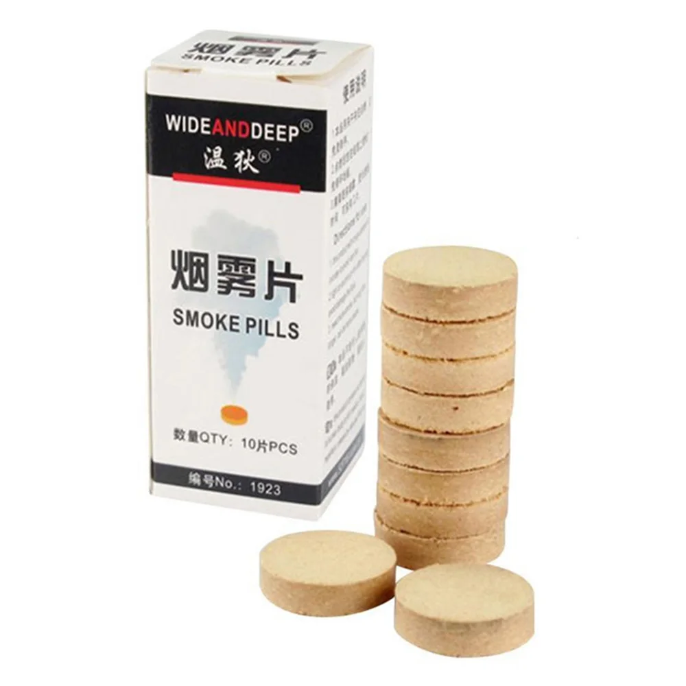 

Таблетки с белым дымом 10 шт./коркор., инструменты для украшения фотографий на Хэллоуин, реквизит вечерние НКИ, украшение «сделай сам»