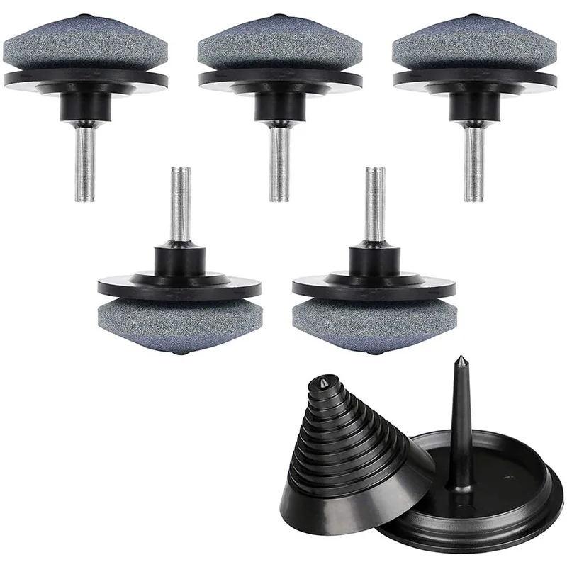 

5 шт. точилка для газонокосилки с 1 шт. газонокосилка балансировщик лезвий набор для дрели