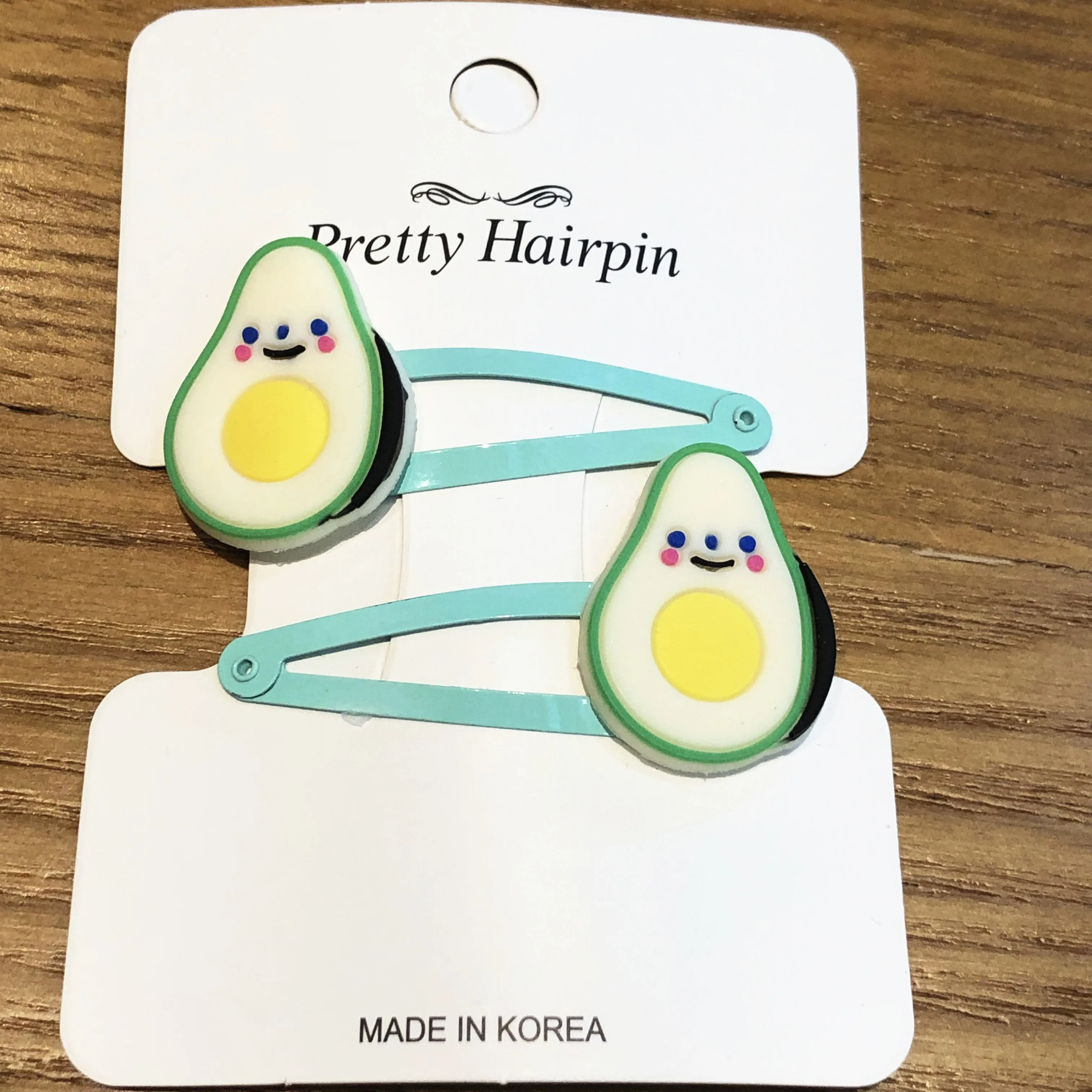 2 шт./компл. мультфильм кролик клубника заколки для волос ПВХ металлические с