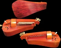 hand made 6 strings 24 keys hurdy gurdycocobolo maple wood back