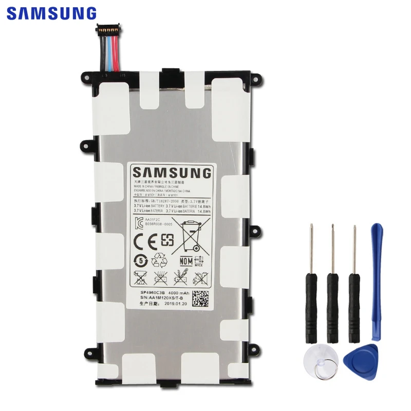 Оригинальный запасной аккумулятор SAMSUNG SP4960C3B для Samsung GALAXY Tab 7 0 Plus P3100 P3110 P6200 P6210