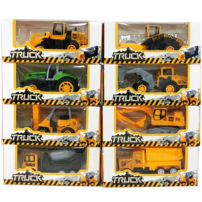 

1pcs/set 1:64 Simulation Toys Set Excavator Toy Vehicles Dump Truck Road Cars Toy Model Monster Buggy Off-Road Boy Kids Gifts