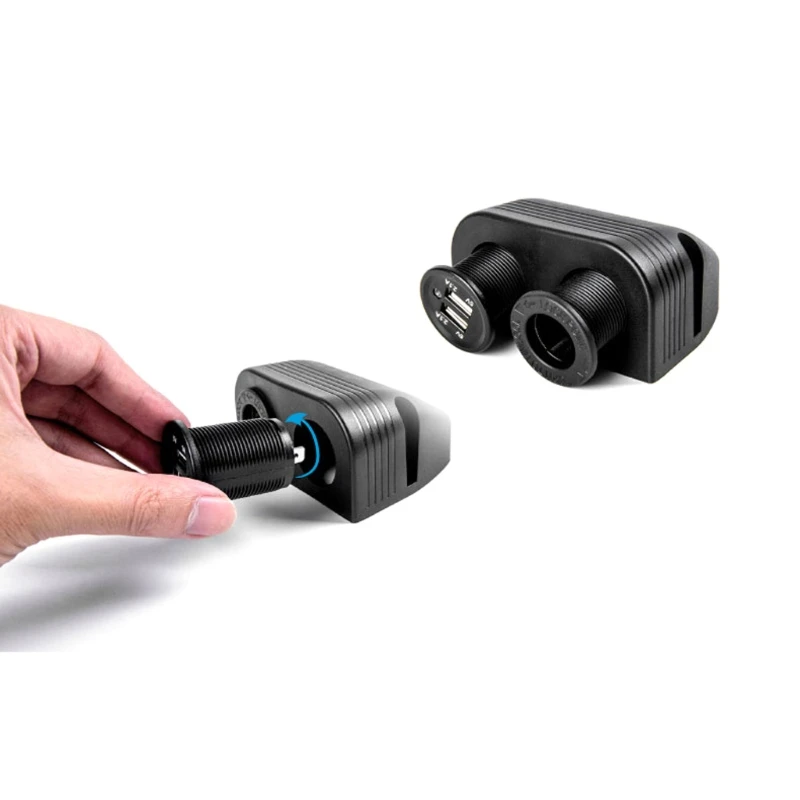 Автомобильное зарядное устройство с двумя USB разъемами для прикуривателя