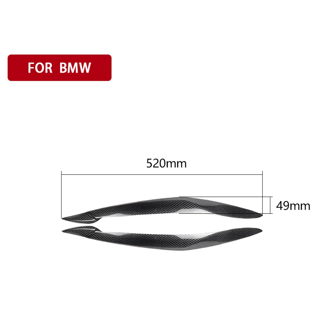 

Carbon Fiber Headlight Eyelids Headlamp Eyebrows Trim Decorative Stickers for BMW E70 X5 2010-2012 Car Exterior Accessories