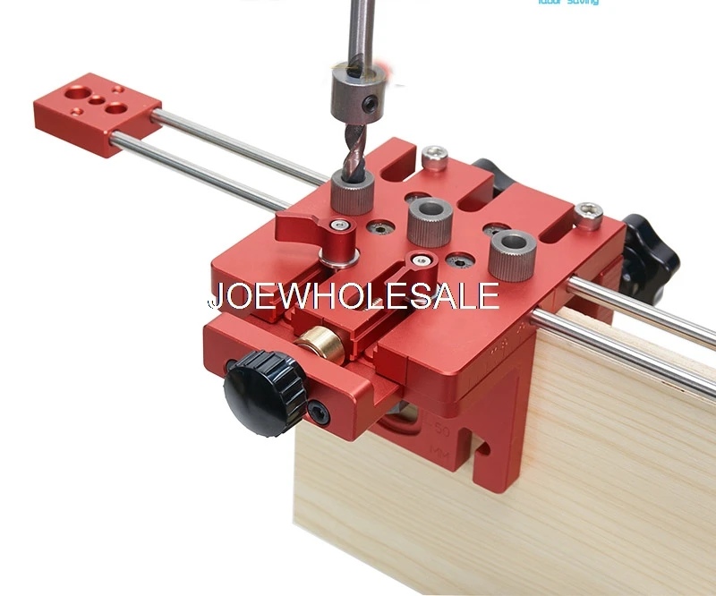 Woodworking tool,DIY Woodworking Joinery High Precision Dowel Jigs Kit,3 in 1 Drilling locator,woodworking drilling guide kit