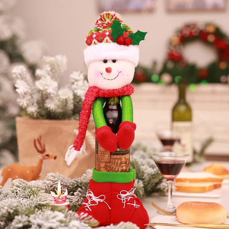 1 шт крышка для бутылки с красным вином сумки Рождественский Декор обеденного