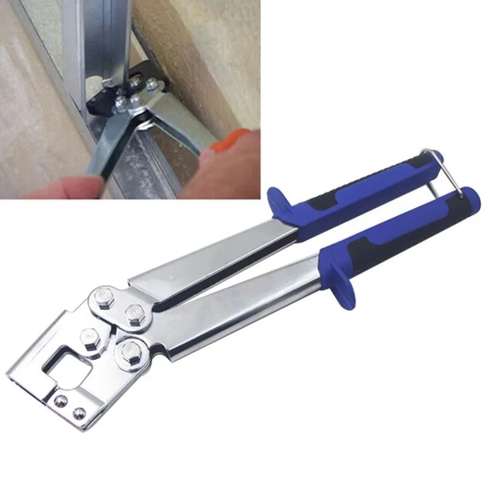 

Professional Hand Tool Drywall Keel Plier Crimper Articulated Crimping Steel Repair Keel Stud Fastening Joiner Portable Pliers