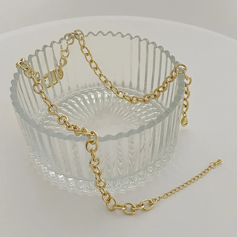 Минар в винтажном стиле латунь золотой массивный цепочки ожерелья для женщин к