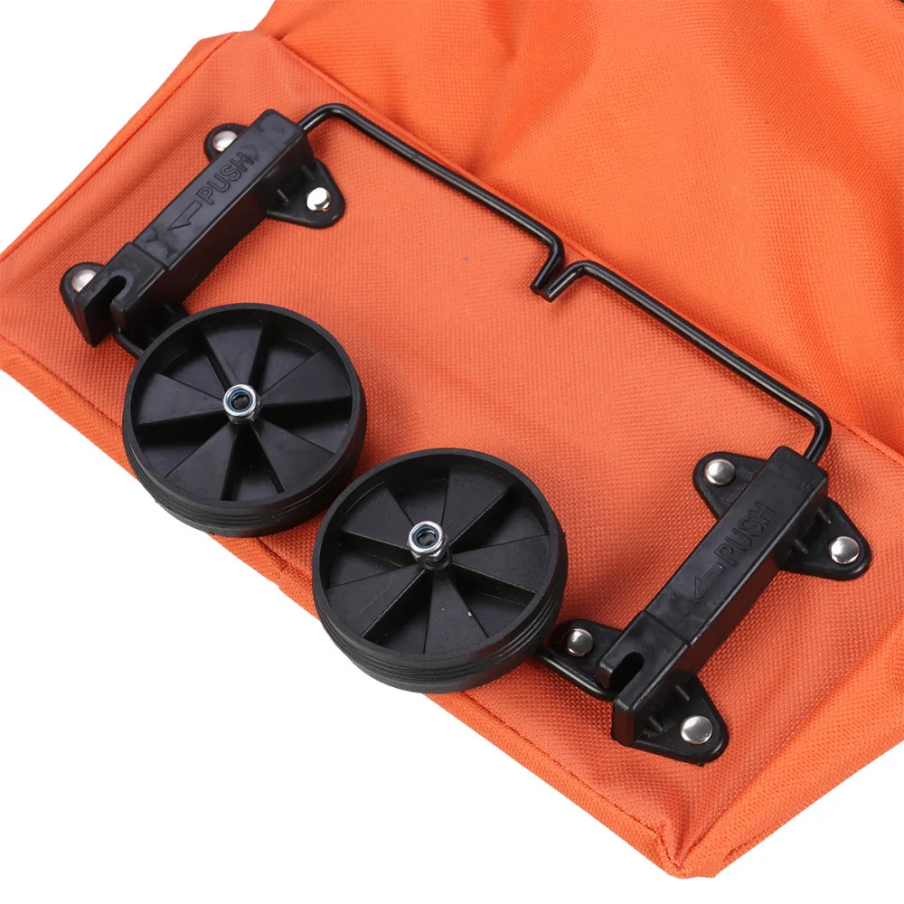 

Fashion Folded Shopping Cart Portable Car Luggage Cart Folded Tug Bag Collapsible Shopping Cart Vegetables Organizer Trolley Car