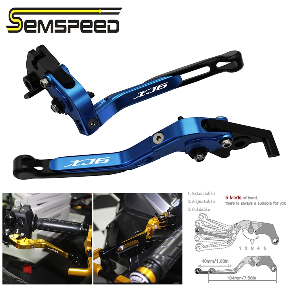 SEMSPEED для YAMAHA XJ6 DIVERSION 2009 2015 мотоциклетные регулируемые Складные Выдвижные сцепные