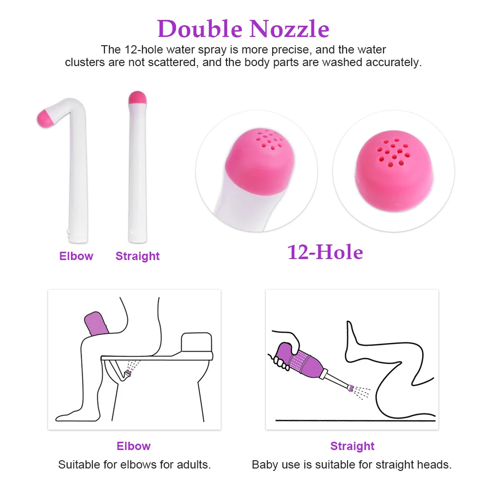 

500ml Portable Bidet Sprayer Personal Cleaner Hygiene Bottle Spray Washing Feminine Hygiene Product Health Care Tool Dropship