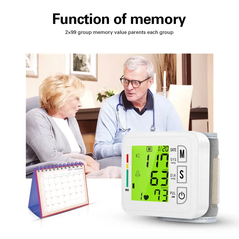 Тонометр OLIECO цифровой на запястье с USB зарядкой Сфигмоманометр голосовым