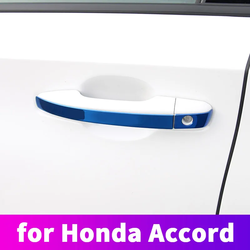 Для Honda Accord 2018 2019 автомобиля нержавеющая стальная наружная дверь ручка стикер