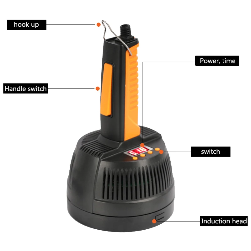 

Hand Held Electromagnetic Induction Sealer Microcomputer Bottle Sealing Machine Foil Capper US PLUG