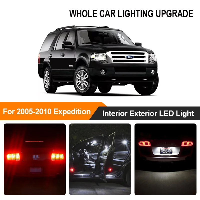 Белые красные автомобильные лампы наружный внутренний светодиодный светильник