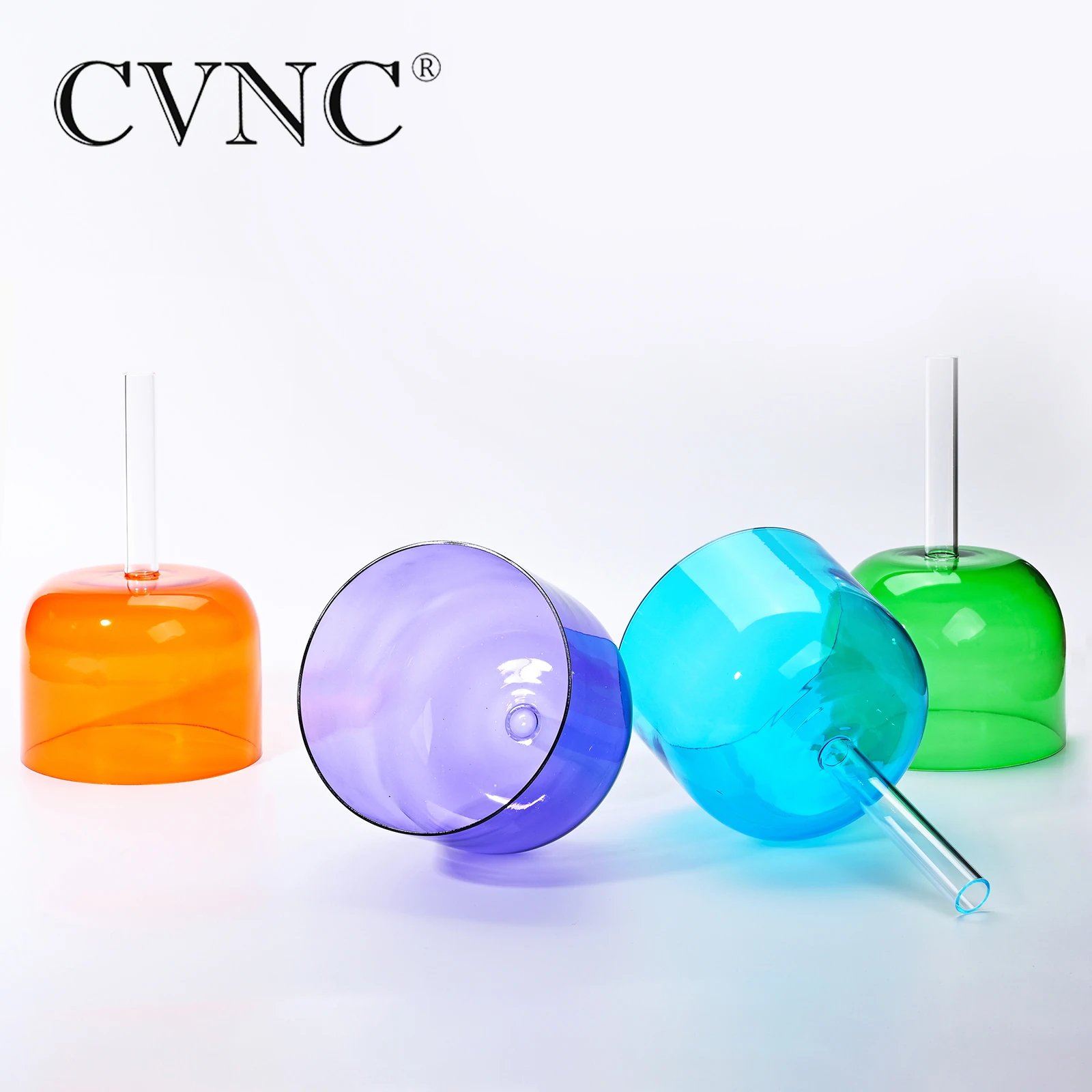 CVNC набор из 4 шт 6 &quotЦветные Примечание D B F G полые ручки прозрачный кристалл