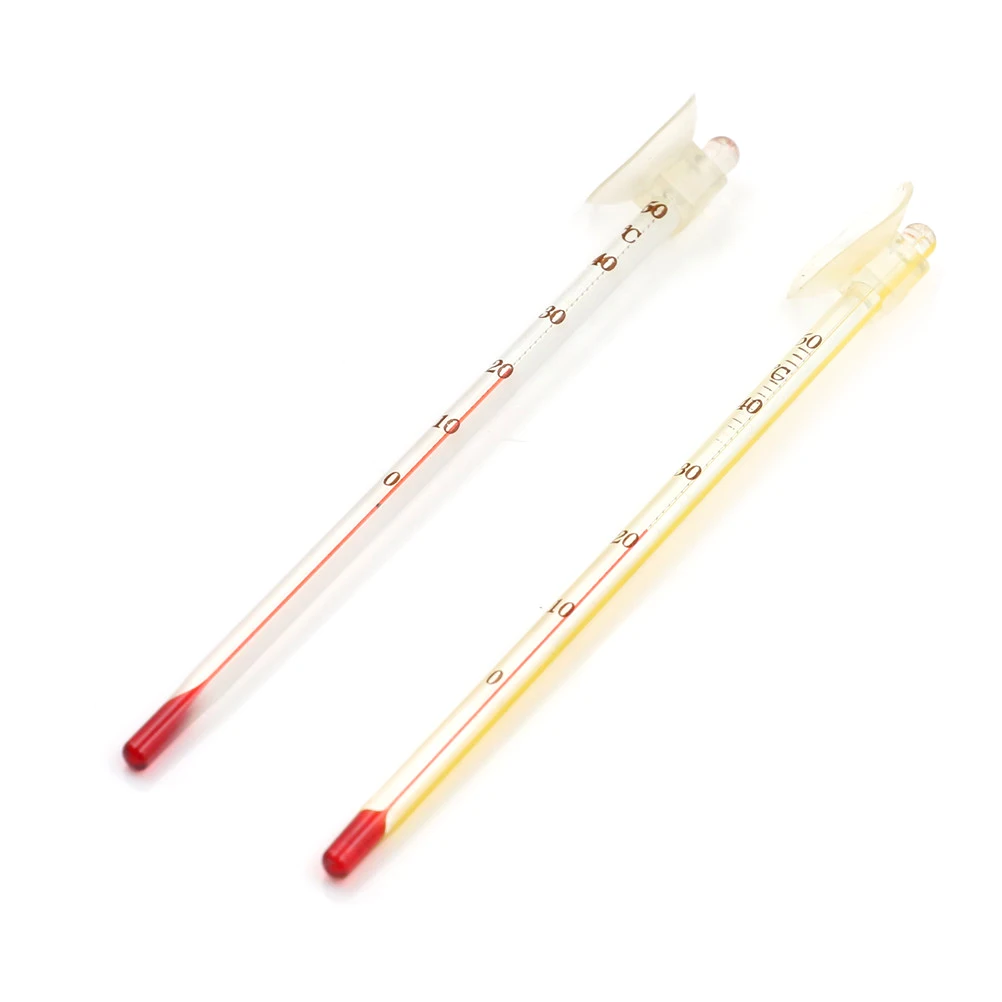 

Hydrometer Fish Tank Glass Aquarium Thermometer Aquarium Submersible Glass Thermometer With Suction 14CM