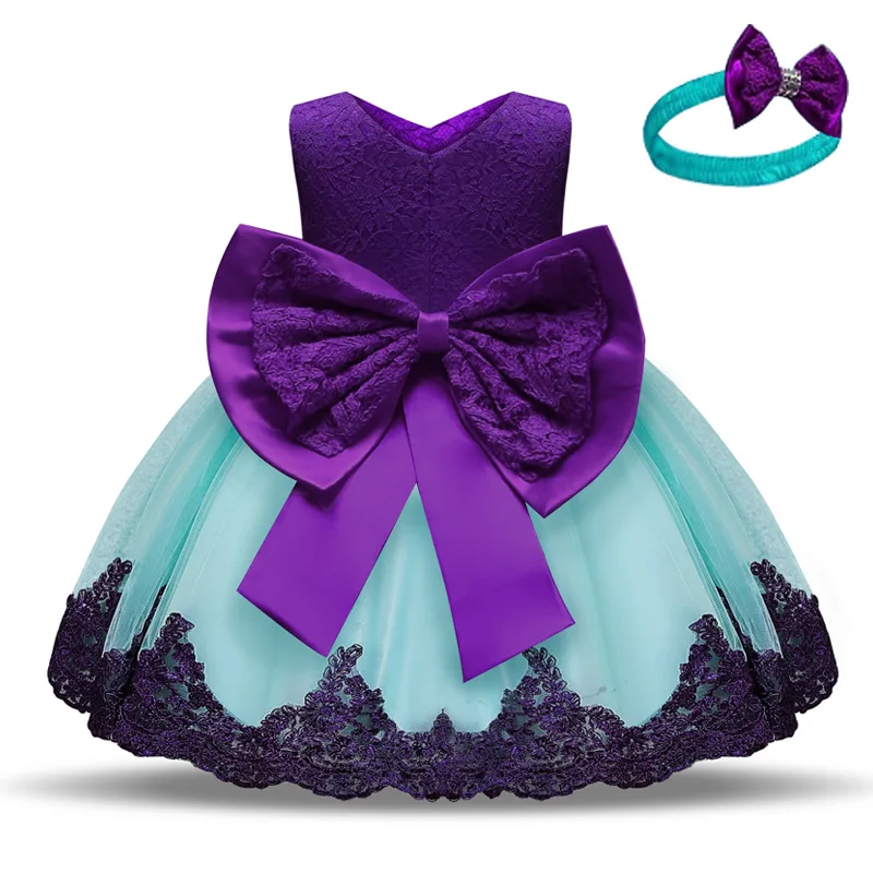 

Hot Girl Dress Lace Baby Princess Dress Bow Flower Dress