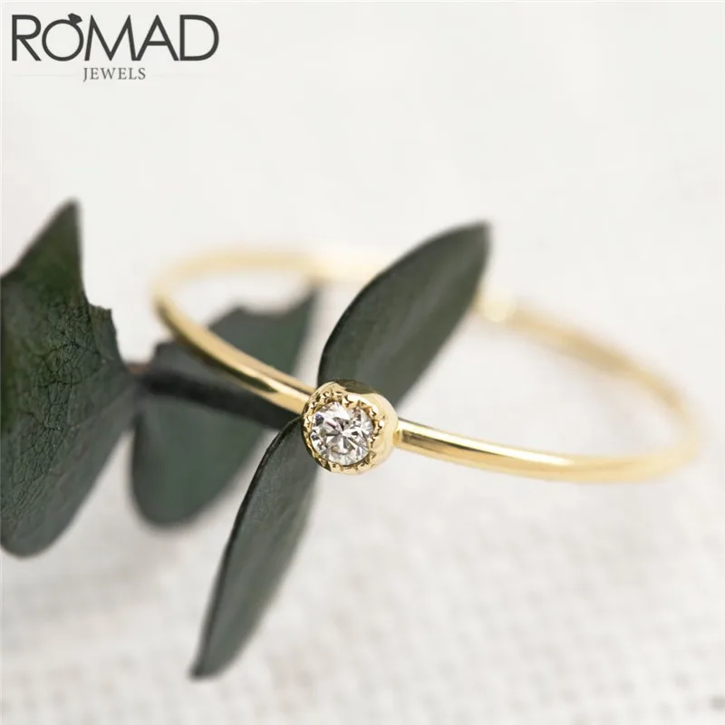 Женское Обручальное Кольцо ROMAD обручальное кольцо с круглым цирконием и