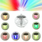 Светодиодный плавающий светильник на солнечной батарее, водонепроницаемая шаровая лампа для пруда, бассейна, украшение для дома, сада, патио, 2 шт.