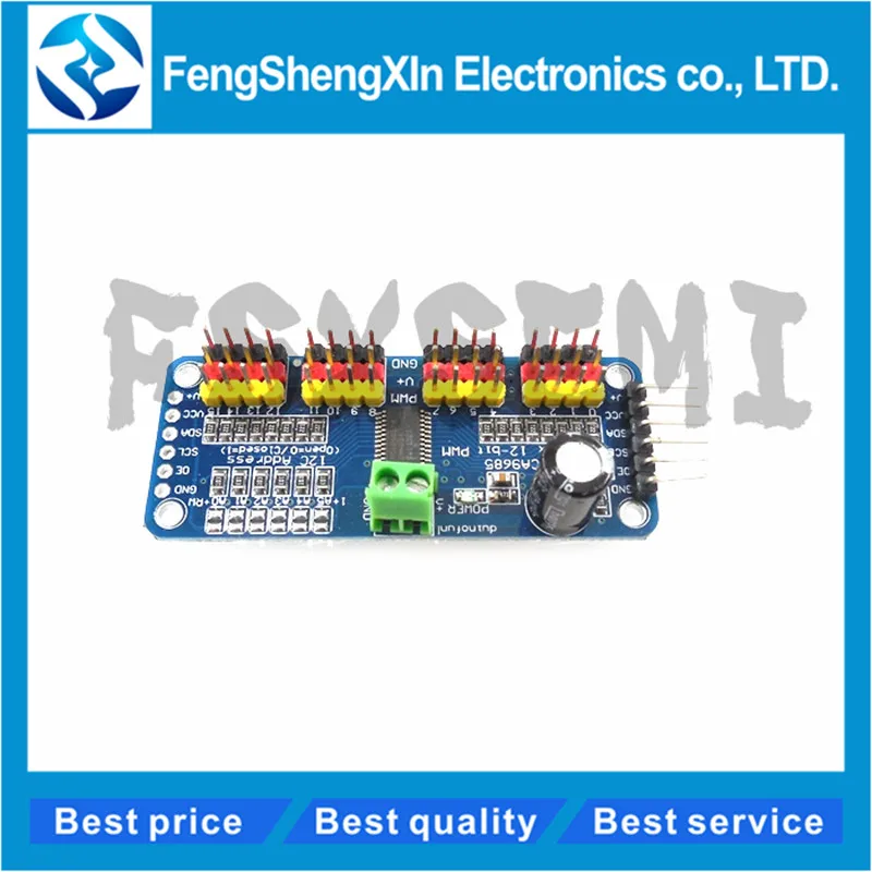 1 шт. Новый PCA9685 16 канальный 12 битный PWM сервомотор драйвер I2C модуль